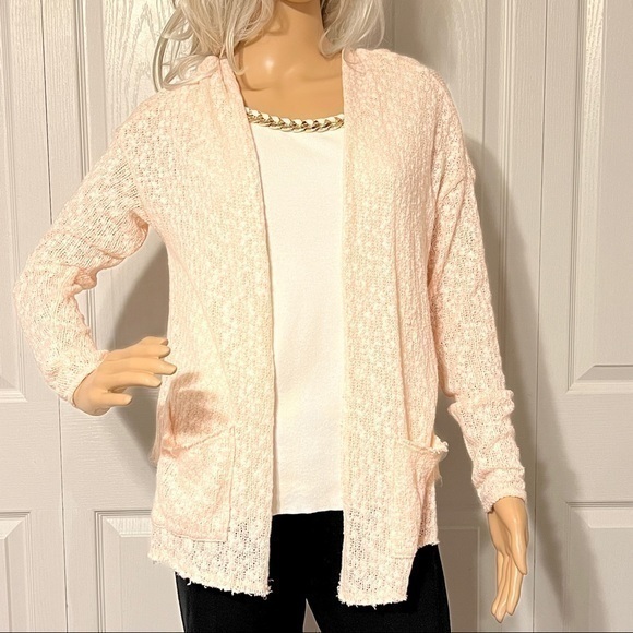 HOLLISTER Pink Cardigan Ladies Sweater Medium/Large - Picture 16 of 16